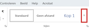 Meer kopstijlen bekijken in Word Meer kopstijlen bekijken in Word